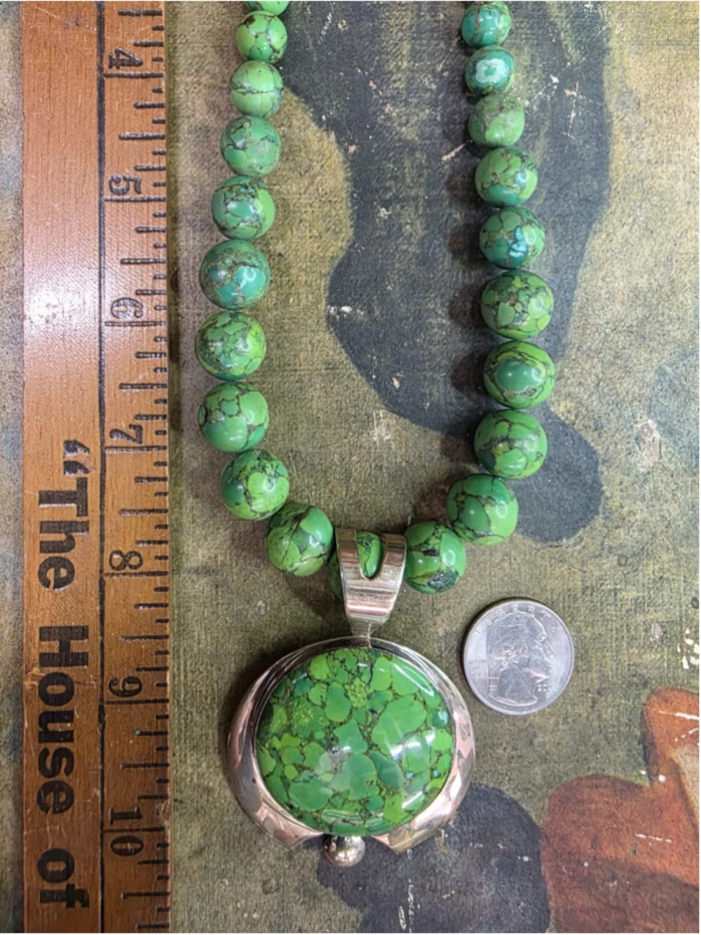 VTG Jay King DTR Desert Rose Trading Ster Silver 925 Mojave Green Turquoise 84